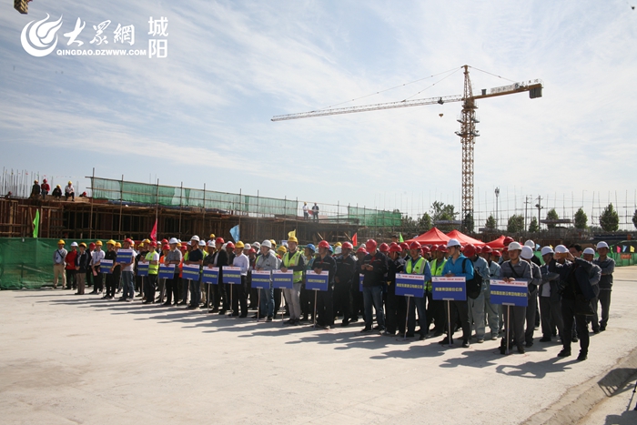 城陽區(qū)“陽光城陽·中建聯(lián)合杯”建筑業(yè)職工職業(yè)技能大賽現(xiàn)場(chǎng)(圖2)