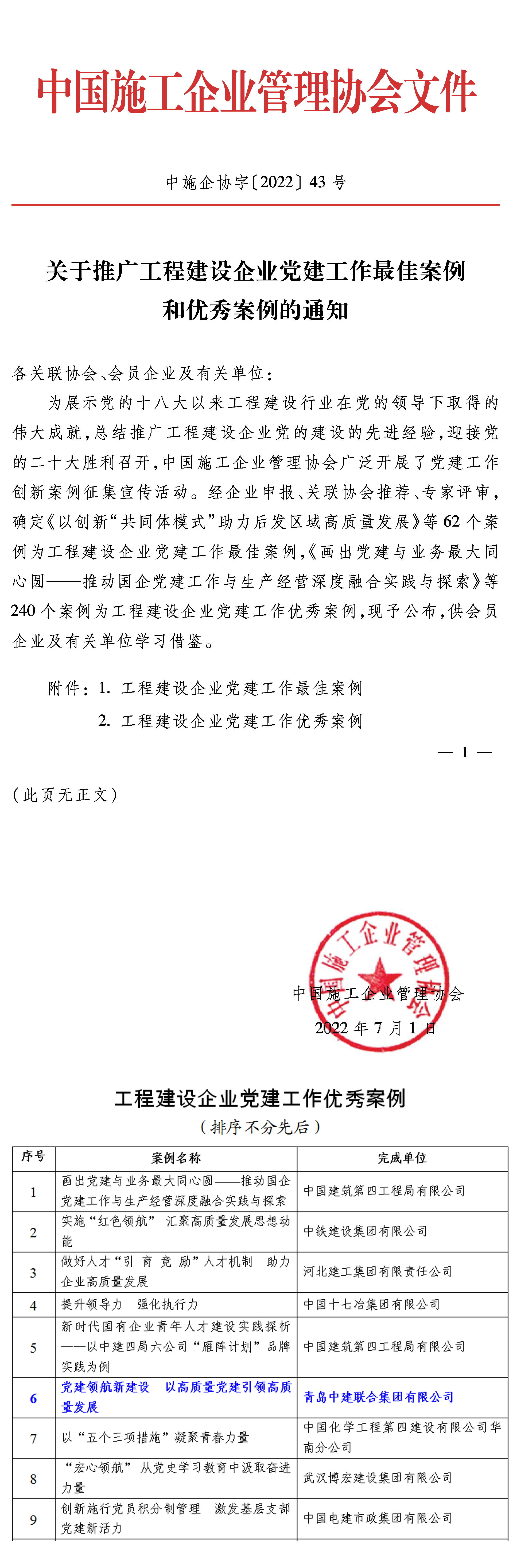 萬(wàn)山磅礴，黨為主峰|中建聯(lián)合堅(jiān)持以高質(zhì)量黨建引領(lǐng)企業(yè)發(fā)展(圖1)