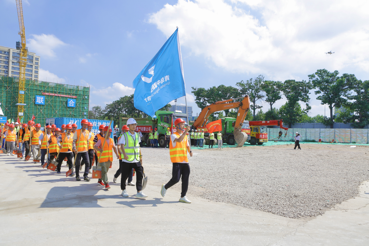 中建聯(lián)合承辦2021年嶗山區(qū)住建領(lǐng)域突發(fā)事件應(yīng)急救援聯(lián)合演練(圖3)